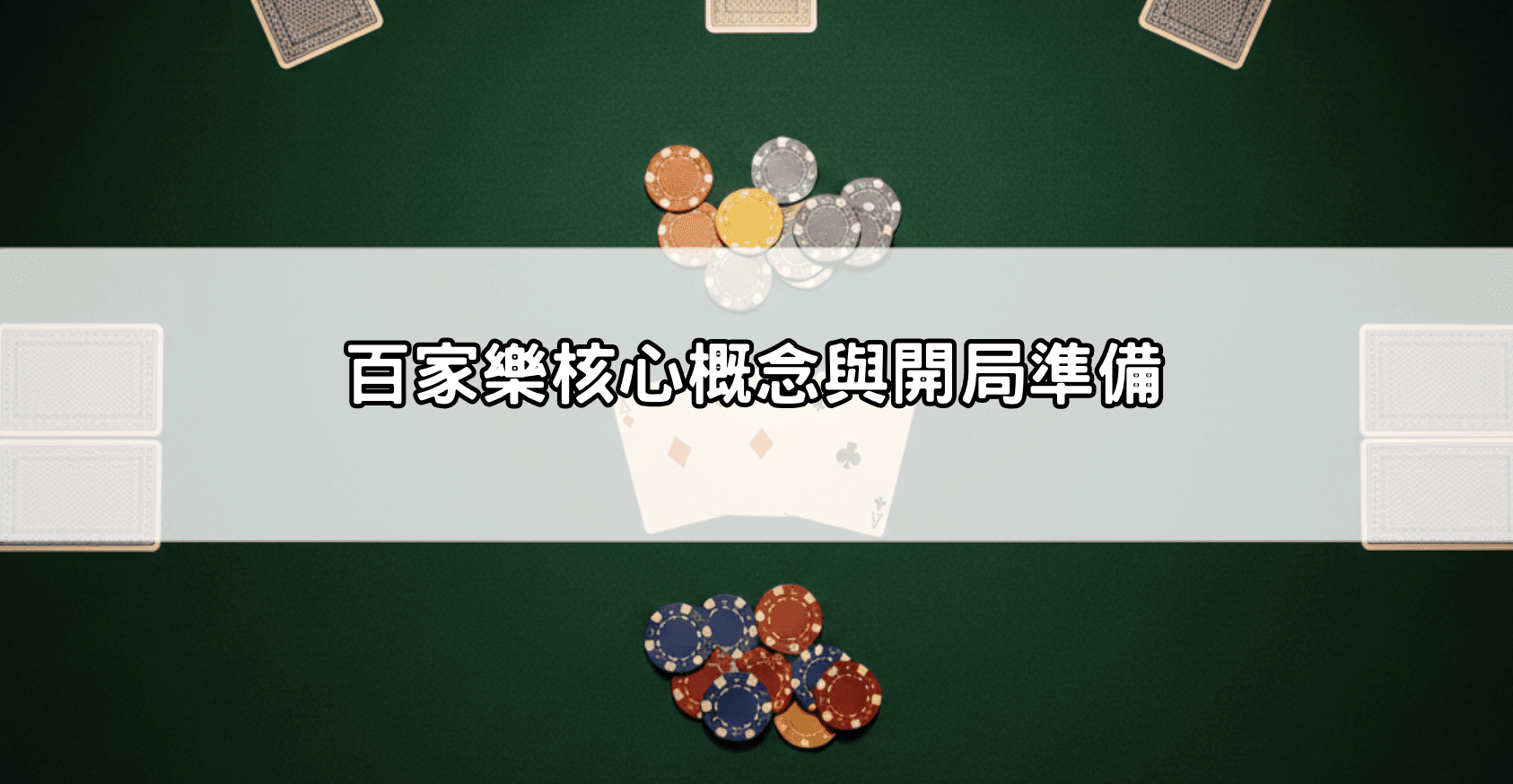 百家樂核心概念與開局準備