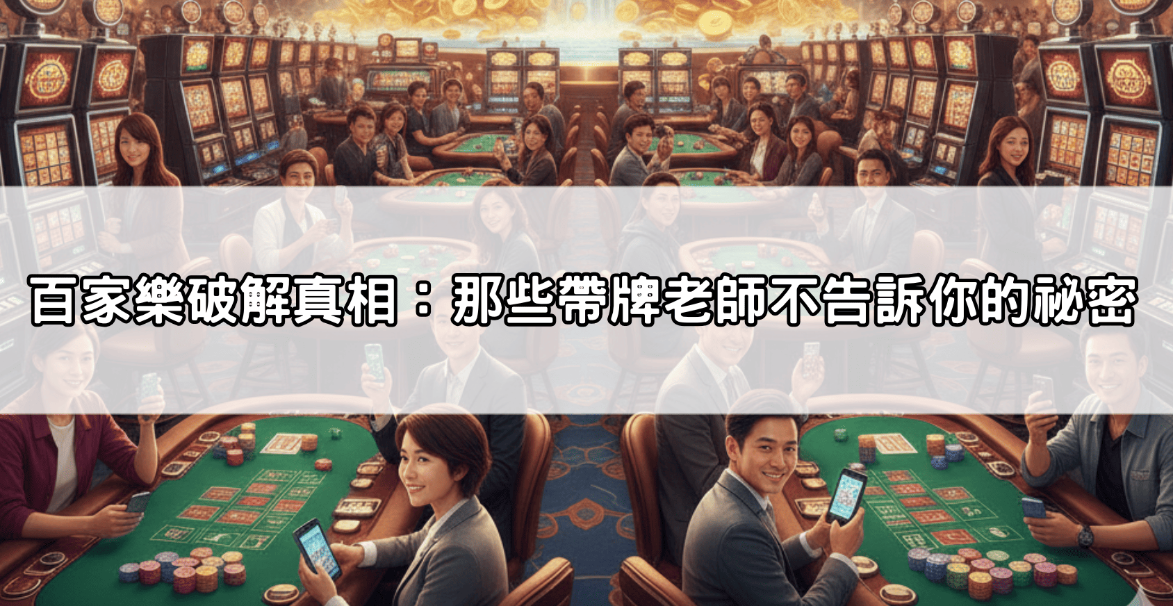 百家樂破解真相：那些帶牌老師不告訴你的祕密
